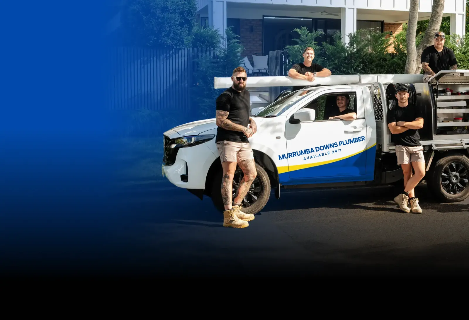 Murrumba Downs Plumber team with the ute